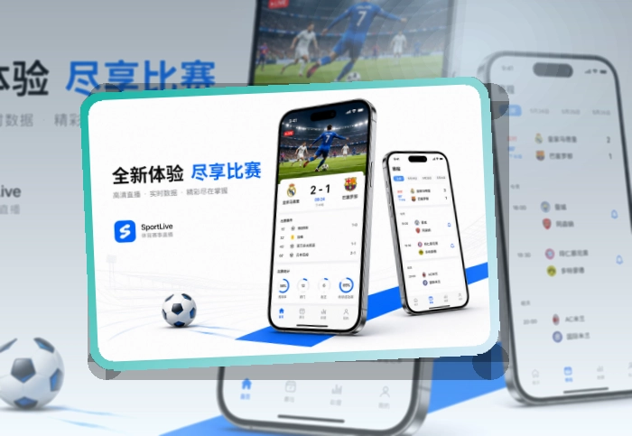 华体会 多端衔接 · 直播比分App · 重要比赛不容易错过界面展示
